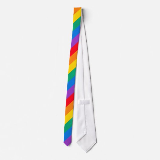 Rainbow Pride Necktie Stropdas (Achterkant)