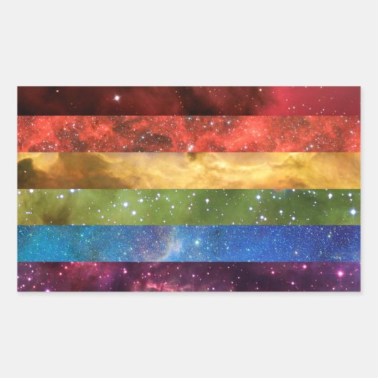Rainbow pride nevel vlag stickers (Voorkant)