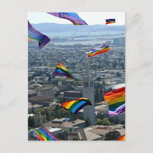 Rainbow Pride Over Berkeley Briefkaart (Voorkant)