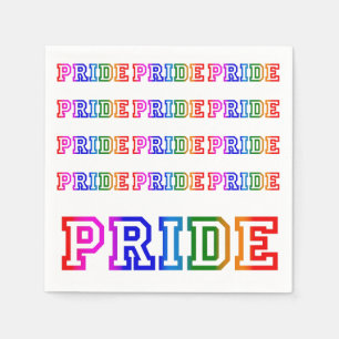 Rainbow PRIDE Paper Cocktail Party Napkins Servet