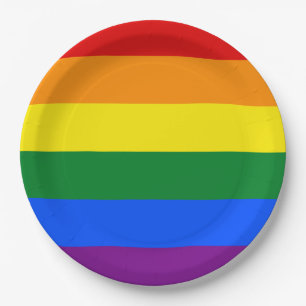 Rainbow Pride Papieren Bordje