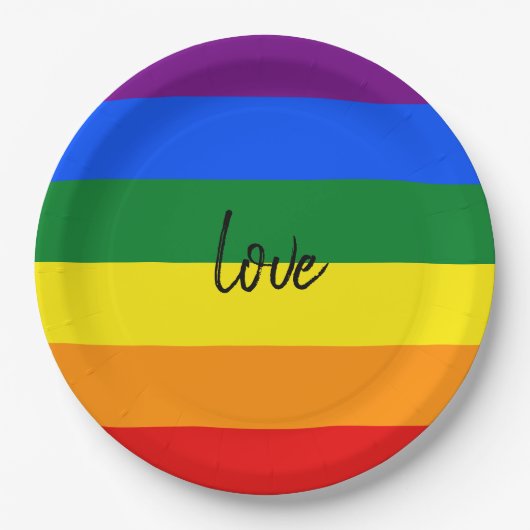 Rainbow Pride Papieren Bordje (Voorkant)