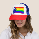 Rainbow Pride Patriot Trucker Pet (In situ)