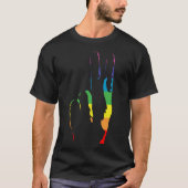 Rainbow Pride Peace Sign T-shirt (Voorkant)