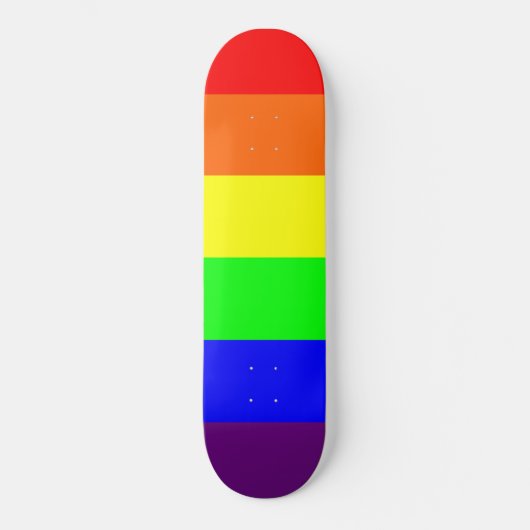 Rainbow Pride Persoonlijk Skateboard (Voorkant)