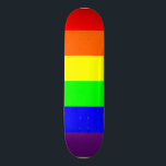 Rainbow Pride Persoonlijk Skateboard<br><div class="desc">Dektype: 8 1/8" Of je nu op de halve pijp of kickflips in de straat doet, deze wedstrijdvormig bord heeft de hoogste pop! Onze dekken zijn gemaakt van de beste kwaliteit hardgesteente en met ons eenvormig afdrukproces; je krijgt het beste skateboard ter wereld . Ontwerptips: Om de afdrukken van de...</div>