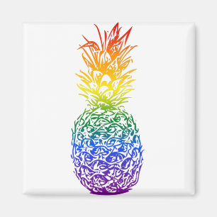 Rainbow Pride Pineapple LGBTQ Magneet