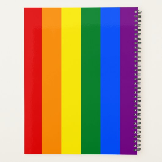 Rainbow Pride Planner (Achterkant)