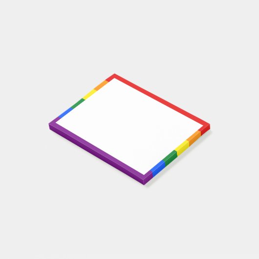Rainbow Pride Post-it Notes (Schuin)