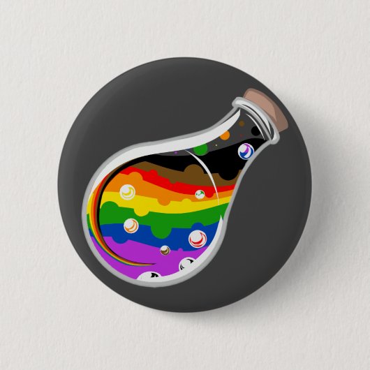 Rainbow Pride Potion Button (Voorkant)