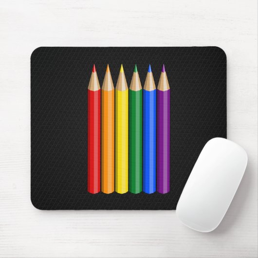 Rainbow pride potloden muismat (Met muis)