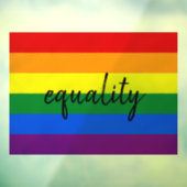 Rainbow Pride Raamsticker (Vel 3)