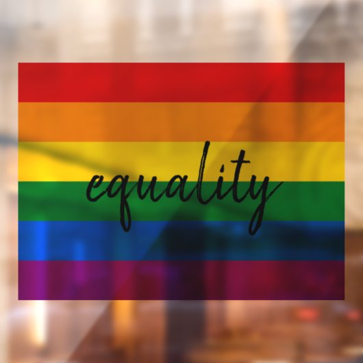 Rainbow Pride Raamsticker (Vel 2)