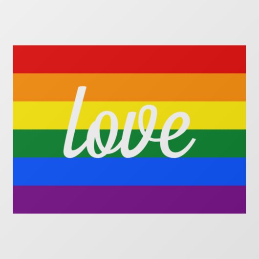 Rainbow Pride Raamsticker (Vel)