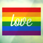 Rainbow Pride Raamsticker (Vel 3)