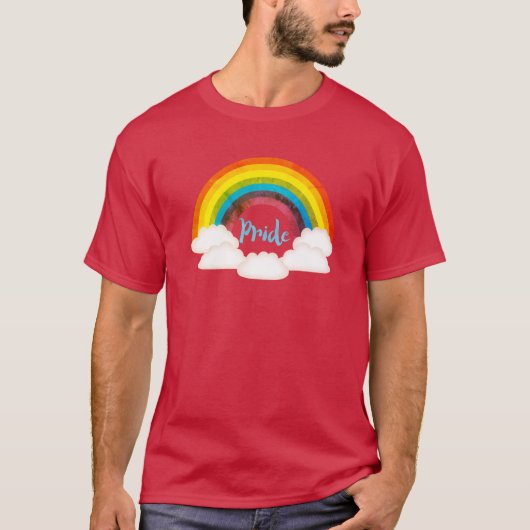 Rainbow Pride Retro T-shirt (Voorkant)
