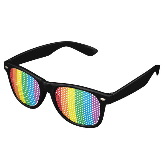 "Rainbow Pride" Retro Zonnebril (Gekanteld)
