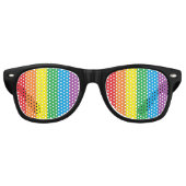 "Rainbow Pride" Retro Zonnebril (Voorkant)