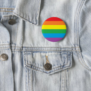 "Rainbow Pride" Ronde Button 5,7 Cm