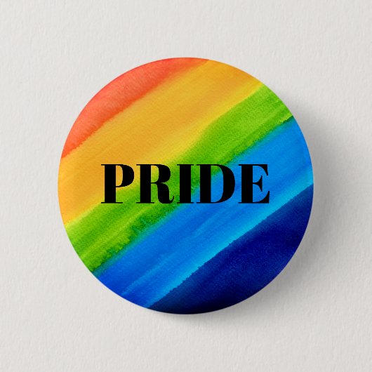 Rainbow Pride Ronde Button 5,7 Cm (Voorkant)