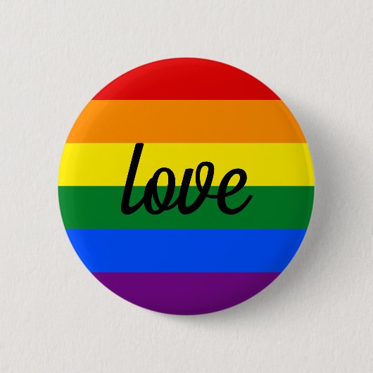 Rainbow Pride Ronde Button 5,7 Cm (Voorkant)