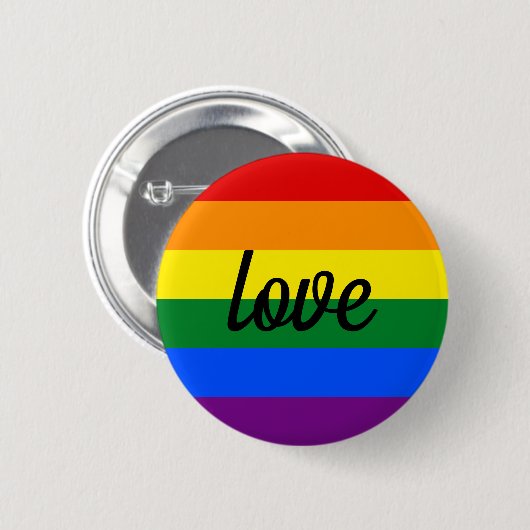 Rainbow Pride Ronde Button 5,7 Cm (Voorkant /achterkant)