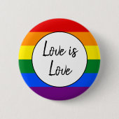 Rainbow Pride Ronde Button 5,7 Cm (Voorkant)