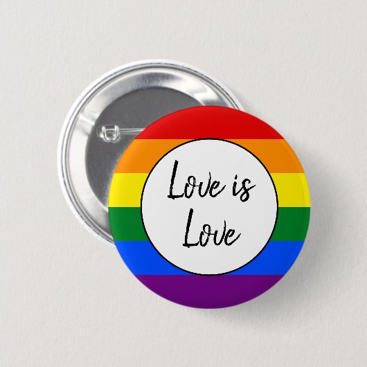 Rainbow Pride Ronde Button 5,7 Cm (Voorkant /achterkant)