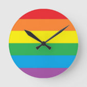 "Rainbow Pride" Ronde Klok (Voorkant)
