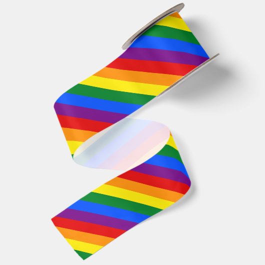 Rainbow Pride Satijnen Lint (Achterkant)