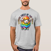 Rainbow Pride Schaap van de Familie T-shirt (Voorkant)