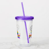 Rainbow Pride Sheep 16oz, helder Acryl Drinkbeker (Links)