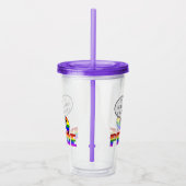 Rainbow Pride Sheep 16oz, helder Acryl Drinkbeker (Rechts)