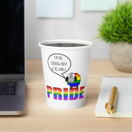 Rainbow Pride Sheep 8oz Paper Cup Papieren Bekers