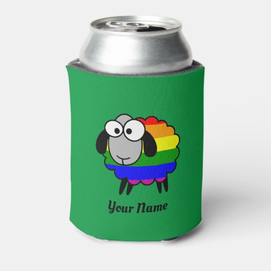 Rainbow Pride Sheep Blikjeskoeler (Blikje Achterkant)