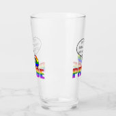 Rainbow Pride Sheep Glass Tumbler (Links)