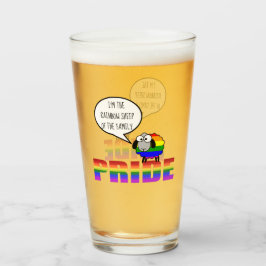 Rainbow Pride Sheep Glass Tumbler