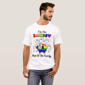 Rainbow Pride Sheep T-shirt (Voorkant volledig)