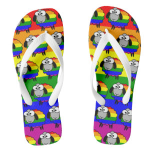 Rainbow Pride Sheep Teenslippers
