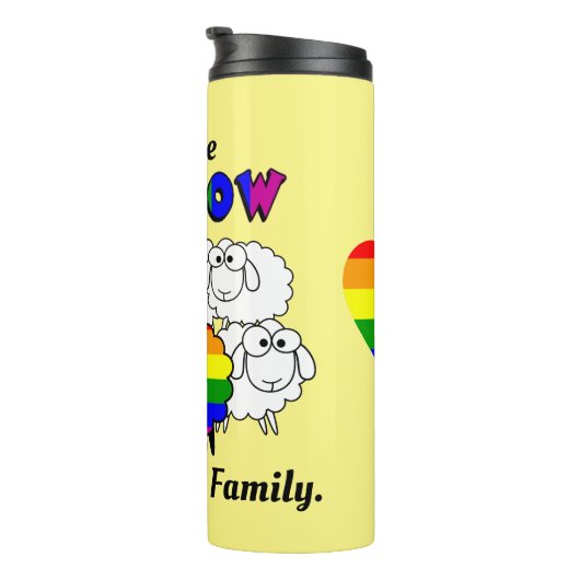 Rainbow Pride Sheep Thermosbeker (Geroteerd rechts)