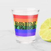 Rainbow Pride Shot Glas (Voorkant)