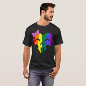 Rainbow Pride Skully Unisex T-shirt (Voorkant volledig)