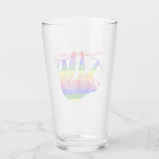 Rainbow Pride-sleuf Drink glas (Achterkant)