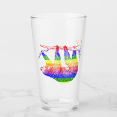 Rainbow Pride-sleuf Drink glas (Voorkant)