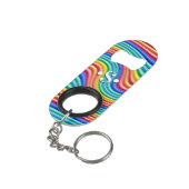 Rainbow Pride sleutelhanger mini flesopener Mini Flessenopener (Achterkant Gekanteld)