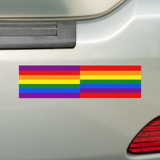 Rainbow Pride sticker - snijdt u aan! (Op auto)