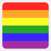 Rainbow Pride stickers - afgerond (Voorkant)
