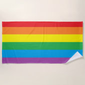 "Rainbow Pride" Strandlaken (Voorkant)