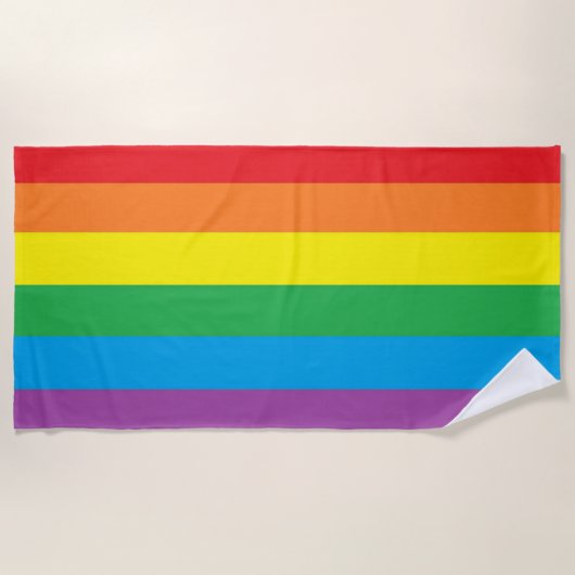 "Rainbow Pride" Strandlaken (Voorkant)