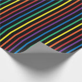 Rainbow Pride Stripe Wrapping Paper Cadeaupapier (Hoek)